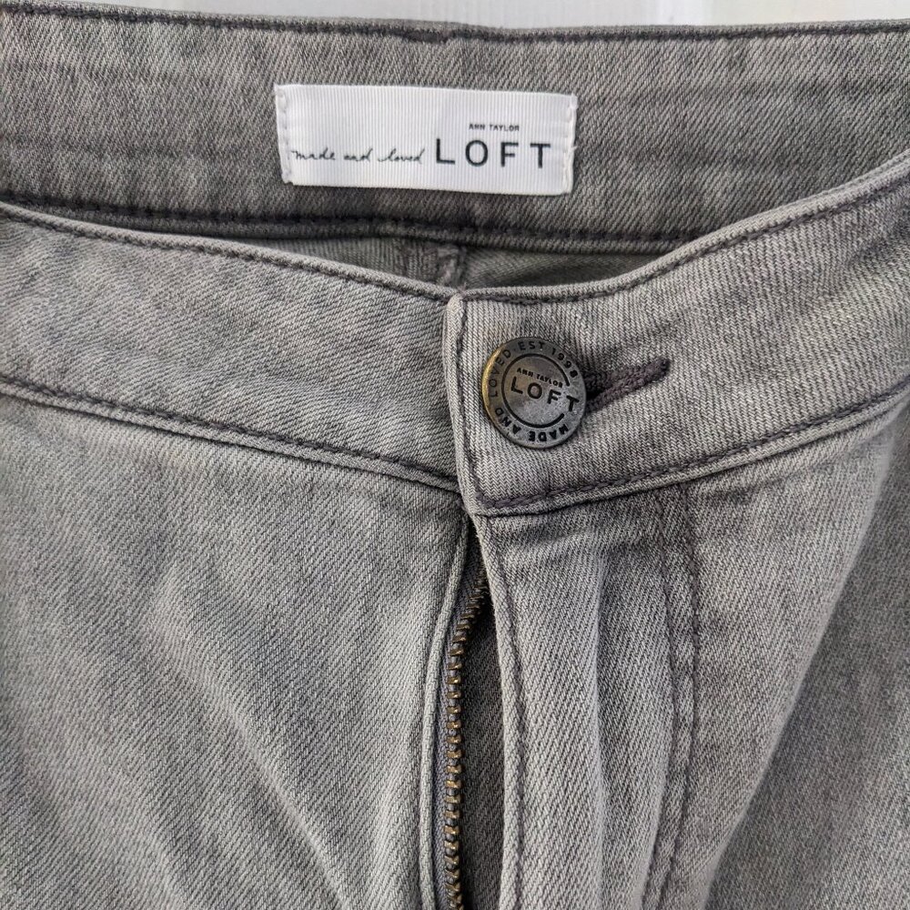 Curvy Skinny Jeans from Ann Taylor Loft Light Gray